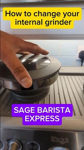 SAGE BARISTA EXPRESS INTERNAL GRINDER ADJUSTMENT #sage #barista #sagebaristaexpress #grind #coffee