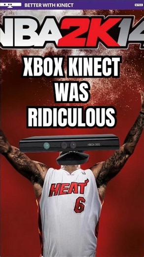 XBOX KINECT IN RANDOM GAMES 😭 #gaming #gamingshorts #xbox #xbox360 #videogames #xboxone #games #nba