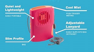 Watch O2COOL Misting Necklace Fan Product Video on Amazon Live