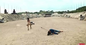 For Apocalypto (2006), every actor wore custom-made silicone prosthetics to simulate ritual scarring and earlobe stretching. These were applied daily to withstand the humidity and sweat of the intense jungle chase sequences.