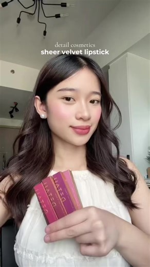 Sheer Velvet Swatch Party with Detail Cosmetics