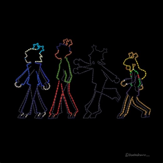 kaela🌙 on Instagram: "holiday lights ---------- #deltarune #deltarunefanart #noelleholiday #carolholiday #rudyholiday #decemberholiday"