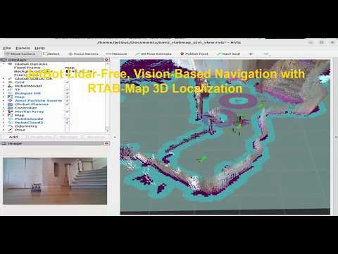 JetBot Lidar‑Free, Vision‑Based Navigation with RTAB‑Map 3D Localization