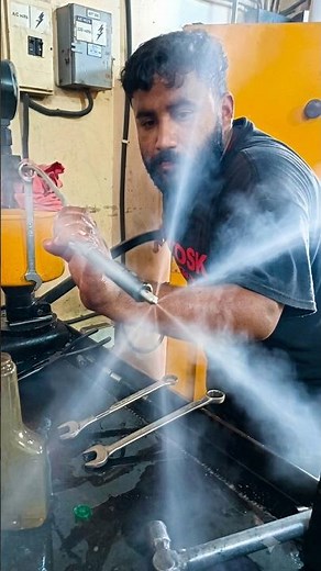 High-Pressure Nozzle Cleaning & Testing HD💧#workshop #shorts