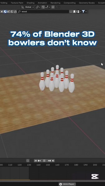 🔰The secret to modifying your pins that Blender 3D PRO Bowlers don’t want you to know… Have you ever found yourself simply missing the pins completely during one of your routine Blender 3D Bowling Sessions? Have you ever wondered why this happens without a clear reason in sight? Well worry no longer, because with these simple changes you will be back to consistently bowling strikes in your Blender 3D practices.