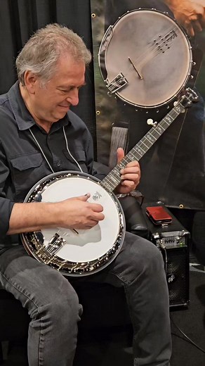 This guy! Mr. Jens Kruger of the Kruger Brothers on a Deering Sierra banjo at @intlbluegrass last week! 👏👏 #banjo #family #livemusic #krugerbrothers #jenskruger #deeringbanjos | Deering Banjos