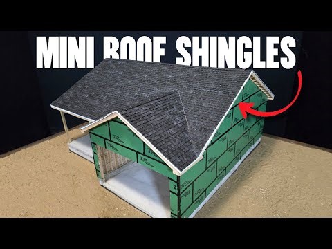 Building A Model Ranch House |16| Installing Roof Shingles