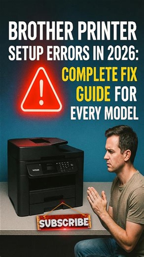 All Printer Setup on Instagram: "Brother Printer Setup Errors in 2026 Facing Brother printer setup issues in 2026? From driver installation problems to Wi-Fi connection errors, this complete guide helps you fix every Brother printer model quickly and easily. #BrotherPrinter #BrotherPrinterSetup #PrinterSetupErrors #FixPrinterIssues #BrotherPrinterSupport #PrinterTroubleshooting"