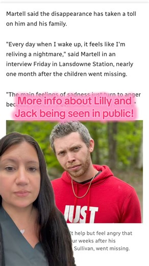 According to Daniel Martell, Jack and Lilly Sullivan were seen in public with him, their mother, and their baby sister the day before they disappeared. #fyp #foryou #crime #truecrime #news #police #update #missing #canada #viral | Abby Blabby- True Crime & News
