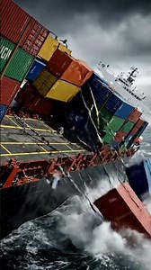 Breaking: Ship loses cargo! 🚨 #BreakingNews