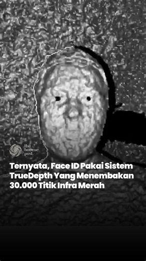The Bourne Post : Media Network on Instagram: "It turns out, Face ID on the iPhone is not just an ordinary front camera. This technology uses a TrueDepth system which projects more than 30,000 infrared dots onto the user’s face to form a super detailed 3D map. The facial data is then processed by the Neural Engine, turning it into a mathematical representation, not just a digital photo. Interestingly, this system can adapt to facial changes, such as when you wear makeup, glasses, or grow a beard
