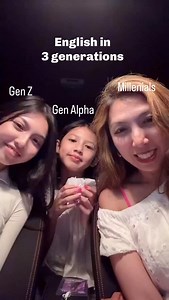 140K views · 84 reactions | English in 3 generations! Three generations. One language. Countless ways to say it. Watch how English evolves with us: Millennial mama, Gen Z teen, and Gen Alpha kid. Well, sometimes I feel (b)old.  Credit @ms_sariy #english #genz#genalpha #justforfun #genalphaslang #genzslang #englishin3generations | General English | Facebook