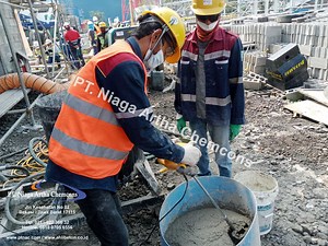 FIRE PROOFING Metode Spray Untuk Beton, Baja, dan Besi - FIRESTOP