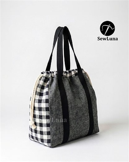 Grace Drawstring Tote Sewing Pattern | Beginner DIY Market (PDF Pattern) Bag | Large DIY Shoulder Bag - Etsy Canada