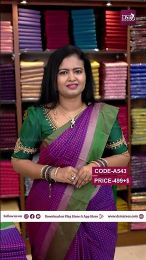 Arani vairaooshi Pooja dots sarees @ 499+$😊| www.dsrsarees.com