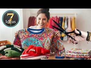 STOP THROWING AWAY OLD CLOTHES ‼️ 7 Genius Upcycling Ideas ✂️ 古着リメイク