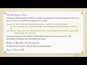Resolving SSLPeerUnverifiedException in JMeter