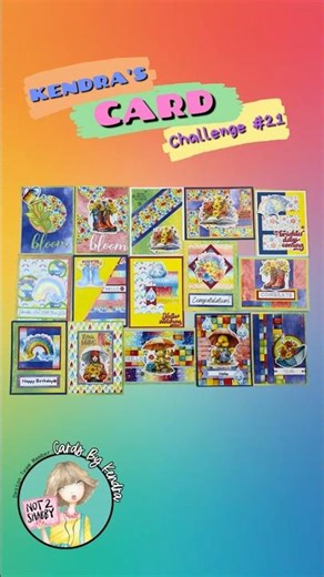 Free PDF Printable - Make 15 Cards w/ 6 sheets of 6x6 paper! # KCC21