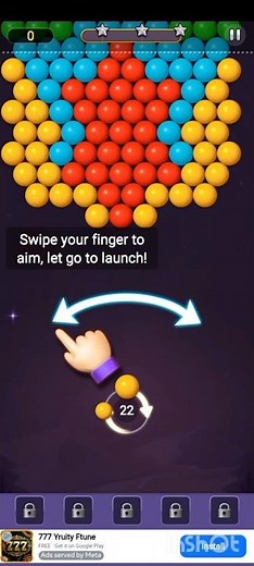 Bubble Shooter 2 Level 1 | Amazing Start | Full Gameplay Walkthrough