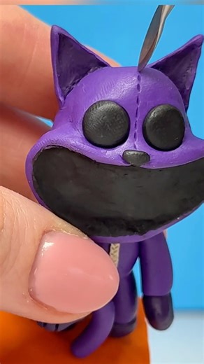 Making CatNap 🐈‍⬛ toys with Clay | Poppy Playtime 3 #plastiline #clay #poppyplaytime #catnap