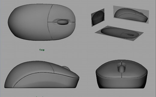 Maya曲面建模之鼠标制作