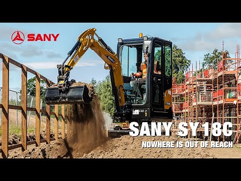 SANY SY18C Mini Excavator - Features & Benefits