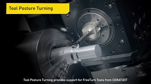This function supports for FreeTurn tools. #CNC controls rotary axes automatically, depending on the shape. For the complex shapes can be used machining with one tool, minimizing the number of tool changes and reducing cycle time. Find more information about #FANUC Turning Solutions: https://one.fanuc.eu/FreeTurn | FANUC Europe