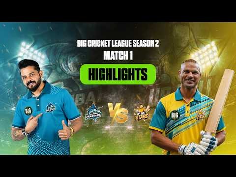 BCL 2026 - Match 01 | Mumbai Marines vs UP Brij Stars Highlights | #BigCricketLeague