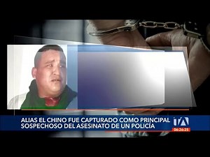 This is Alias ​​El Chino, suspect in the murder of a police officer.
