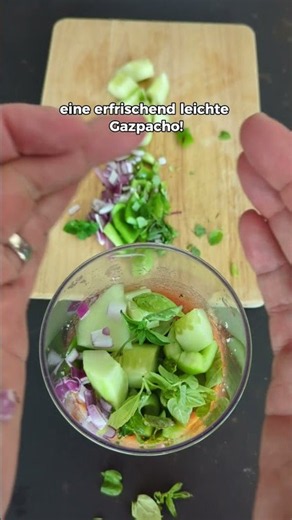 Erfrischende, traditionelle Gazpacho🌡Genau richtig bei über 30 Grad!