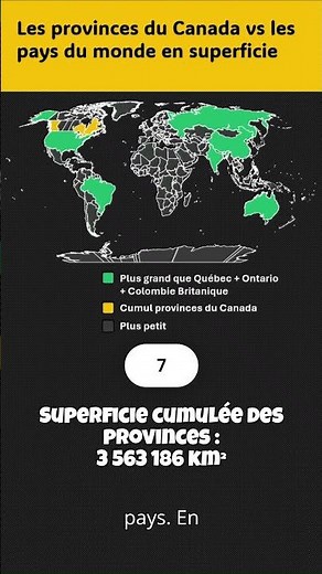 The crazy size of Canada's provinces #geography #country
