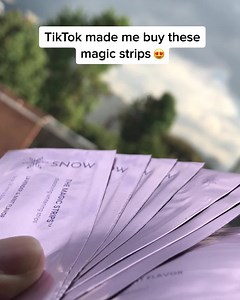 590 reactions · 63 shares | Peel, Place, Forget. Our New Magic Strips are the easiest way EVER to whiten your smile. Simply place the strips on your teeth and go about your business. The strips dissolve in 15 minutes leaving a fresh lavender minty taste and whiter smile behind. Take our 14-day whitening challenge today to see why people who “Hate” whitening strips are now falling in love with the Snow® Magic Strips. | SNOW Teeth Whitening | Facebook