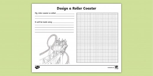Design a Roller Coaster Worksheet