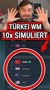Türkei bei der WM 2026 10x SIMULIERT, wie weit kommen wir?! 😳🏆 #summerofgoals