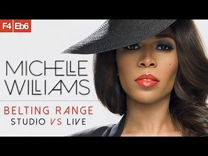 Michelle Williams' Belting Range in 1 Minute [F4-Eb6]