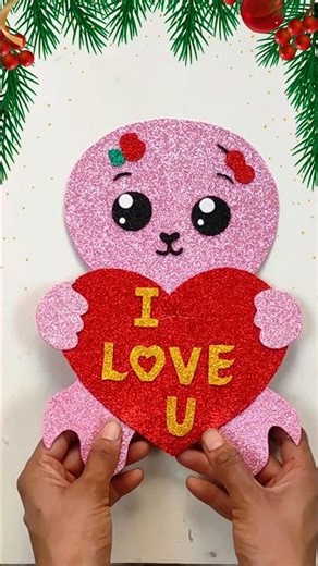 aesthetic valentine’s day craft hacks for home decor #diy #valentinesday #shortsreels #craft #art