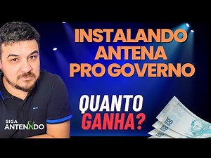 Como ser instalador de Antenas parabolica do governo, como que funciona!