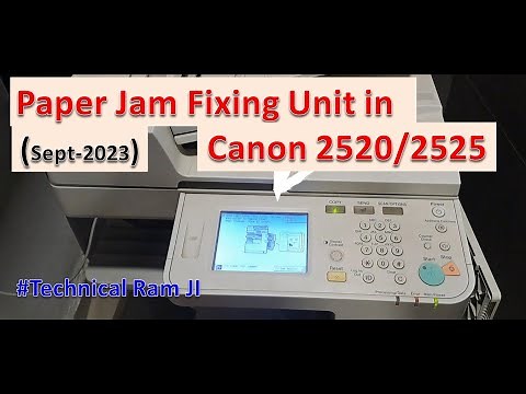 Paper Jam In Canon 2520 | How Remove Paper Jam In Canon 2520 | 2525 Sept 2023