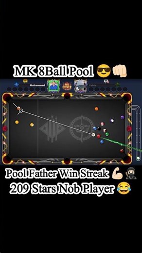 New Pool Father Win Streak Event In 8 ball Pool🤯|Nob Player😂|#newevent #8ballpool #viral #winstreak