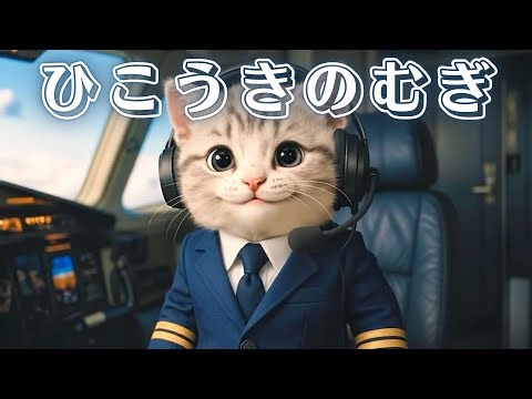 【社畜ねこのむぎ】パイロットさんになったむぎの一日に密着🐱✈️