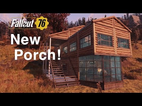 Immersive Log Cabin CAMP With New Porch Technique Fallout 76 Build Tutorial