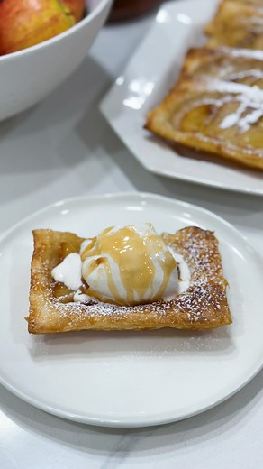 131K views · 11K reactions | Warm apples, Flaky pastry, Creamy yogurt...