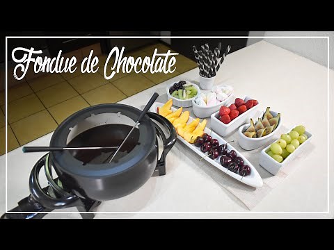 Como hacer Fondue de chocolate. Receta Tradicional, Fácil y Rápida.