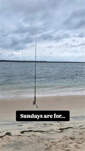 Be rude to waste a good sunday sat inside watching netflix #fishing #Australianbeach #beachfishing | Simple Simon