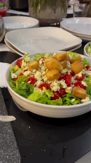 🌿🥗 Dive into summer with our Blue Crumble Cheese Feta Salad! 🥗🌿 Crafted with the freshest, high-quality ingredients, this salad features crisp greens, juicy cherry tomatoes, and a delectable mix of blue crumble cheese and feta. Drizzled with our signature Mediterranean balsamic vinaigrette, it’s a refreshing burst of flavor in every bite. Perfect for a light, delicious meal on a sunny day! ☀️✨ #SummerSalad #FreshAndDelicious #QualityIngredients #MediterraneanFlavors #HealthyEats