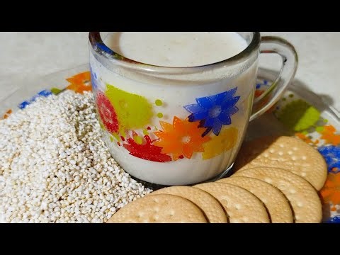 Amaranth and cookie atole. Easy and delicious.