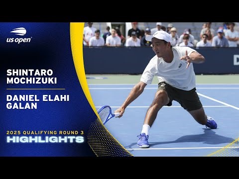 Shintaro Mochizuki vs. Daniel Elahi Galan Highlights | 2025 US Open Qualifying Round 3