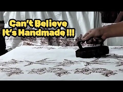 How Copper Stamps Create Stunning Traditional Batik | Inside a Rare Indonesian Wax Art Process!