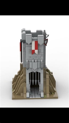 Wolfpack Tower Render Animation! #lego #legocastle #render #legowolfpack #renderanimation #wolfpack