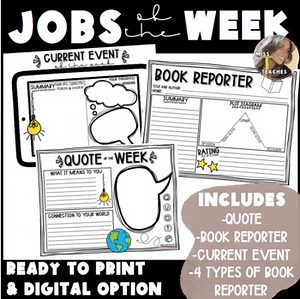 Jobs of the Week - Digital Google Drive Download and Ready to Print